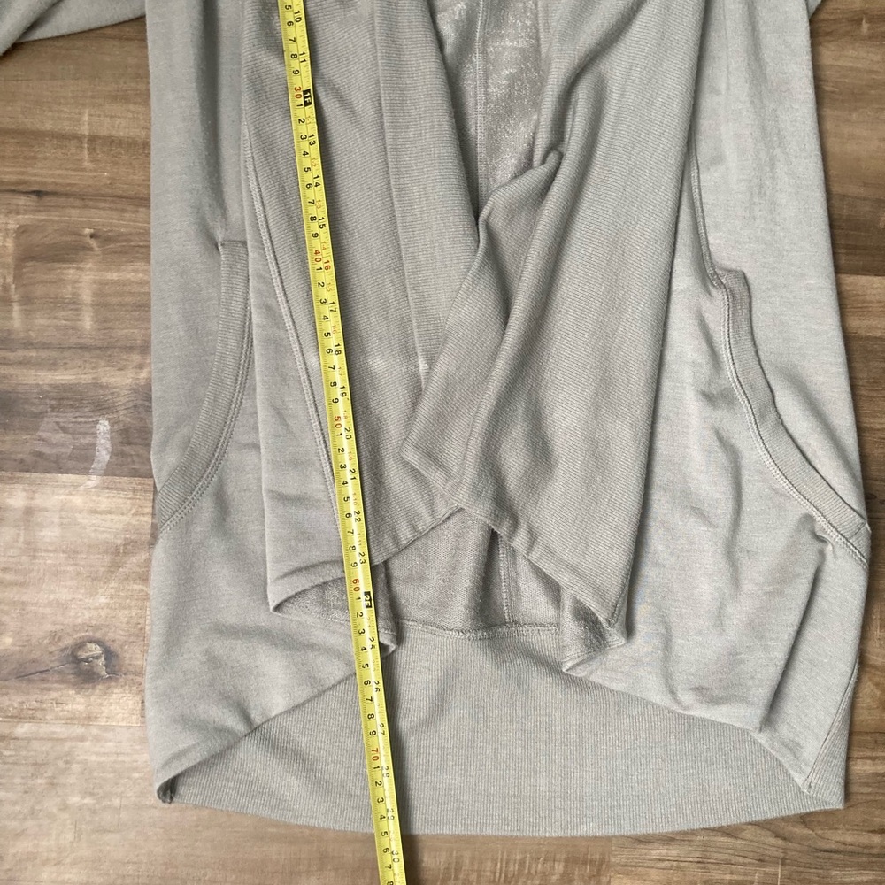 [Athleta] Pranayama Wrap Cardigan Sweater in Sage - Picture 9 of 12